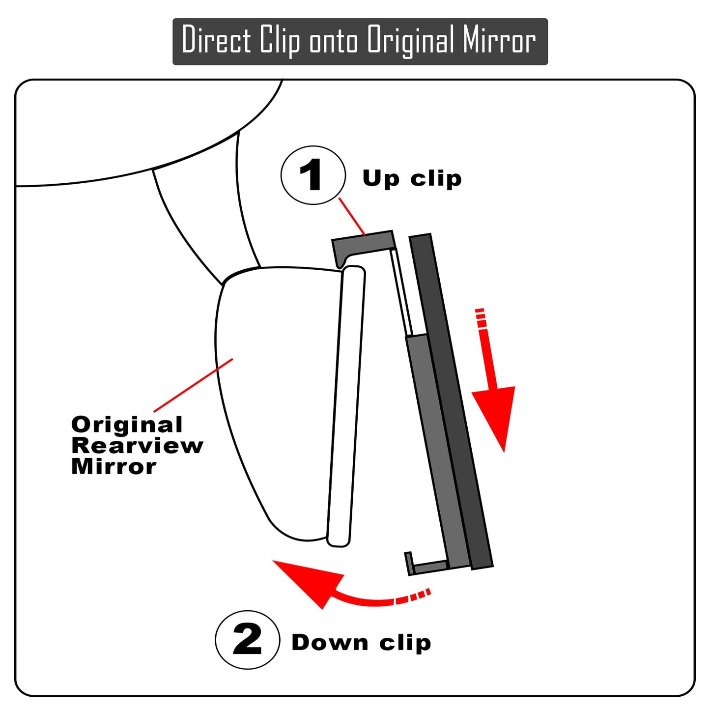 Wide angle anti glare rear view mirror