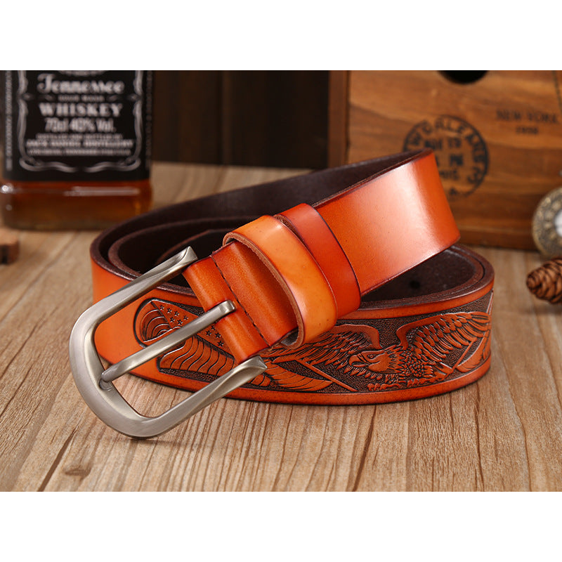 Eagle Eye Men's Genuine Leather Belt