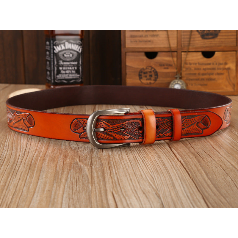 Eagle Eye Men's Genuine Leather Belt